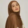 Arqt hijabs bomull rayon hijabs halsduk solid huvudduk wraps stora storlek släckar muslimska kvinnor hijab islamiska turban pannband foulard d240425