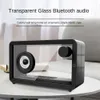 Altavoz Bluetooth transparente simple de 3C Fundador con altavoz portátil de luz de luz