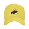 Шариковые шапки панк унисекс Лесной медведь Ходьба бейсболка для взрослых. Регулируемая папа шляпа Женщины мужчины на открытом воздухе охотничьи шляпы