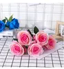 Fiori decorativi 1pc/5pcs vasi artificiali di rosa di seta per decorazioni per la casa decorazione per matrimoni bouquet lunghi regali di San Valentino falsi