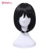 Wigs Lemail wig Mikasa Ackerman Cosplay Wigs Short Black Straight Bob Wig Heat Resistant Synthetic Hair Halloween