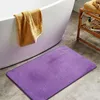 Tapis 1pc salle de bain couleur solide tapis minimaliste confortable confortable tapis haute tarif simple cage de petite taille