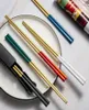 Creative 304 Stainless Steel Chopsticks with Storage Box Heat Insulation and Antiscalding Home el Nonslip Chopsticka272351134