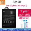 Batterier för original Xiaomi BM50 5200/5300mAh Batteri för Xiaomi Mi Max 2 Max2 Battery Batterie Bateria Accumulator Smart Phone+Tools+Tools