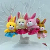 Simpatico coniglio piccolo peluche giocattolo bambola di coniglio bambola da coniglio da gocce da coniglio piccolo coniglio di coniglio thintegne thraychain throwing regalo