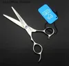 Hair Scissors JOEWELL left hand stainless steel hair cutting/thinning scissors 6.0/5.5 inch barber professional hair beauty tool Q240425