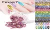 12 kleuren nagel zeemeermin glitter vlokken wankelende 3d zeshoek kleurrijke pailletten spangels polish manicure nagels kunstdecoraties 6889327