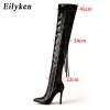 Bottes Eilyken Fashion Femmes Over the Knee Boots High Heels Chaussures sexy Toed Zipper Hiver Long Botas de Mujer