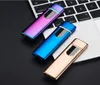Wholesale USB Rechargeable Lighters Lighter Flameless Touch Screen Switch Colorful Windproof Lighter DBC BH0638-19326908