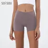 SoiSou Nylon Fitnessstudio Kurzes Yoga Fitness Frauen Radsportshorts enge elastische atmungsaktiv