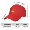 Ballkappen Russische sowjetische Flagge Baseballkappe für Frauen Männer atmungsaktiv CCCP UdSSR Hammer und Sichel Vater Hut Performance Snapback Sommerhüte