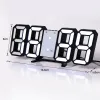 Relógios 3D LED Digital Relógio Decoração de Glow Night Modo Decoração para casa Relógio eletrônico de relógio eletrônico Relógios Relógios Garden