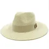 Chapeaux à bord large chapeau seau de seau d'été pour femmes chapeau solaire Sun Beach Hat Unisexe Panama classique polyvalent