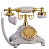 Accessoires tournonnent vintage fintage fixe revolve calin antique téléphone fixe téléphone pour hôte de bureau de bureau en résine européenne vieilles personnes