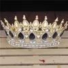 Bijoux de cheveux de mariage Crystal Vintage Royal King Tiaras and Crowns Men / Femmes Conseil de promotion Prom Diadem Ornements de cheveux Bijoux de mariage Accessoires D240425