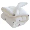 set pura coperta di cotone mussola da letto per bambini da letto orso ricamo appena nato ragazzo coppa la trapunta per bambini sul passeggino da letto