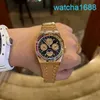 AP Movement Wristwatch Royal Oak Series 26614or Rainbow Plate Calendar Watch Mens Automatic Mechanical Watch Limited Watch