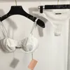Underwire Women Bra Briefs Set Sexy Push Up Underwear Luxury Designer Woman Lingerie Set Letter White Black Hollow Summer Underwear