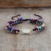 Bedelarmbanden bohemia witte opaal imperiale Jasper kralen armband handgemaakte genezende steen gewikkeld kristal voor vrouwen