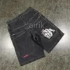 Mens Jeans Jnco Shorts Y2K Hip Hop Pocket Baggy Denim Gym Shorts Män kvinnor 2023 Sommar Nya Harajuku Gotiska män Basket Shorts Streetwear