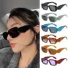 Sunglasses Retro Irregular Mens and Womens UV Protective Sunglasses 90s Shades Rectangular Sunglasses Y2K Sunglasses J240423