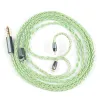 Accesorios Cable de auriculares GreenMood Cable único Combinación multimaterial HIFI CAMBIO 3.5/2.5/4.4MM MMCX/0.78/N5005 para A5000 N40 IEM