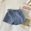 Shorts 2024 Sommerkinder Rock Mädchen süße Sportkleiderhose 2-7y Kinder elastische Taillenhose