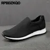 Casual schoenen Trend Breathable Plain Men Solid Athletic China Trainers Sneakers Comfort Sport Skate Summer Ouderen Slip op Flats