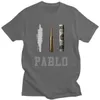 Men's T-Shirts Hot Sale New Mens Cotton Tshirt Pablo Escobar Medellin Scarface T-shirts Streetwear Hip Hop Harajuku Funny Cotton T Shirt TopsL2404