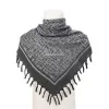 Écharbes 110 cm Military Shemagh Tactical Desert 100% coton keffiyeh écharpe enveloppe keffiyeh couche de tête écharpe arabe pour les hommes