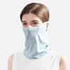 Racing Jackets Summer Sunscreen Mask Female Outdoor Cycling Anti-ultraviolet Hang Ear Ice Wire Breathable Lengthened Neck Protection