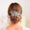 Bruiloft haar sieraden nieuwe haarkaart bruids hoofdtooi handgemaakte ingelegde kristal kam dames strass cadeau bruiloft portret accessoires d240425