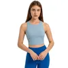 Frauen Workout Crop Tops ärmellose Yoga Running Shirts Athletic Tanktops Ärmellose Fitness-Training Weiche gepolsterte eingebaute BH