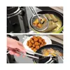 Tools New Kitchen Mtifunctional Other Filter Spoon with Clip Food Oilfrying Bbq Stainless Steel Clamp Strainer 20pcs/lot Drop Delive Dh3kj