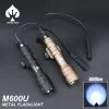 Lights Wadsn Tactical SF M600 M600U LED -ficklampa Toy Airsoft Weapon Scout Light 600lm Rifle M300 utomhus Spotlight Momentary