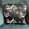 Pillow Brand Design Chinese Style Crane Silk Pillowcase New Sofa Throw Pillow Chair Car Cushion Cover Home Decoration Fashion Pillow