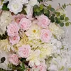 Fleurs décoratives Série verte rose Rose Hortensia Mariage Trop d'évacuation Corne Arc DÉCORGE ARGAGE DE DÉCORD FLORA