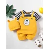 Rompers NOUVEAU-NOURN BEBY BOY CHARGE BORD BOOS MIGNES BORS RAIPER CARRES COURRES BOBORDS IMPRESSION 2PC