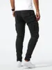 2024 Herr Slim Fit Jeans Stretch Skinny Jeans för män, Fashion Straight Leg Comfort Flex Midje Casual Pants 2404253