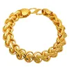 24K Gold Real Gold шириной 15 мм щедрый простые золотые браслет для женщин изящные ювелирные подарки никогда не исчезают 24 К 240422