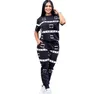 Fashion new Womens Tracksuits designer full printed sport suits short-sleeve shirts Tops and jogging pants two piece sets outfits Sportswear tracksuit