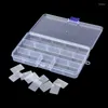 Jewelry Pouches 10grids 15grids 24grids Plastic Storage Box Compartment Adjustable Beads Boxes For Organizer Rectangle Case