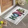 Badmatten Multicolored Letter Print deurmat houtpatroon indoor buiten tapijtdeur mat niet-slip voetkussen geschikt voor een toegangsdeur