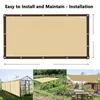 12-pin Sunshade Net Anti-ultraviolet Awning Plant Cover Net for Outdoor Garden Courtyard Swimming Pool Balcony Shade Cloth 240422
