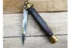 Coltello a piegatura automatico del giocatore d'azzardo mafia italiano classico 9cr18mov in legno in legno in legno in campeggio per campeggio esterno per coltelli da tasca a tasca BM 9400 9070