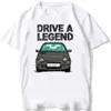 メンズTシャツドライブThe Legend Twingo 90s Car TシャツユニセックスサマーメンズショートSlve Harajuku White Hip Hop Casual Boy TS Fashion Man Tops T240425