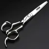 Haarschaar 5,5/6/6.5/7/7,5 inch Barber Hairdressers Scissors Haar snijden Set Hairdressing Supplies 440C Salon Dunning Clipper Q240425