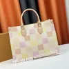 Väskor tidigt på vårens sommarfärg Metis Mini Pochette Message Chain East West Pastel Colorway Handbag Crossbody Luxury Women Axel Bag Designer Purse