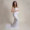 Vestidos de maternidade vestidos de fotografia de maternidade fora do ombro