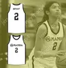 Niestandardowy numer męski/dzieci Gianna Bryant 2 Mamba Ballers White Basketball Jersey Top zszyte s-6xl